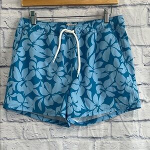 J Crew Factory Flex Swimwear Havacoa Trunks Bathing Suit Tropical Size Medium